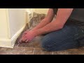 How to install and cut in sheet vinyl floors carpettoolz.com