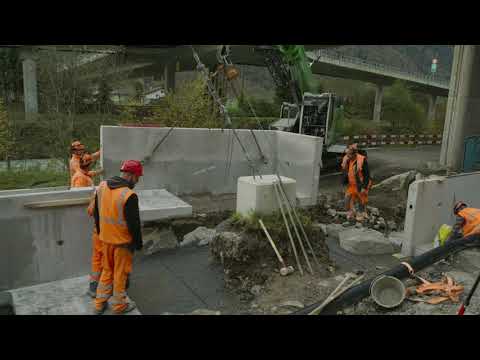 Gleisarbeiten für Zentralbahn