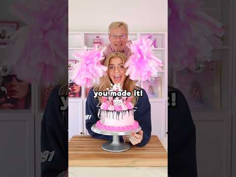 I made a CHEERLEADER Cake!