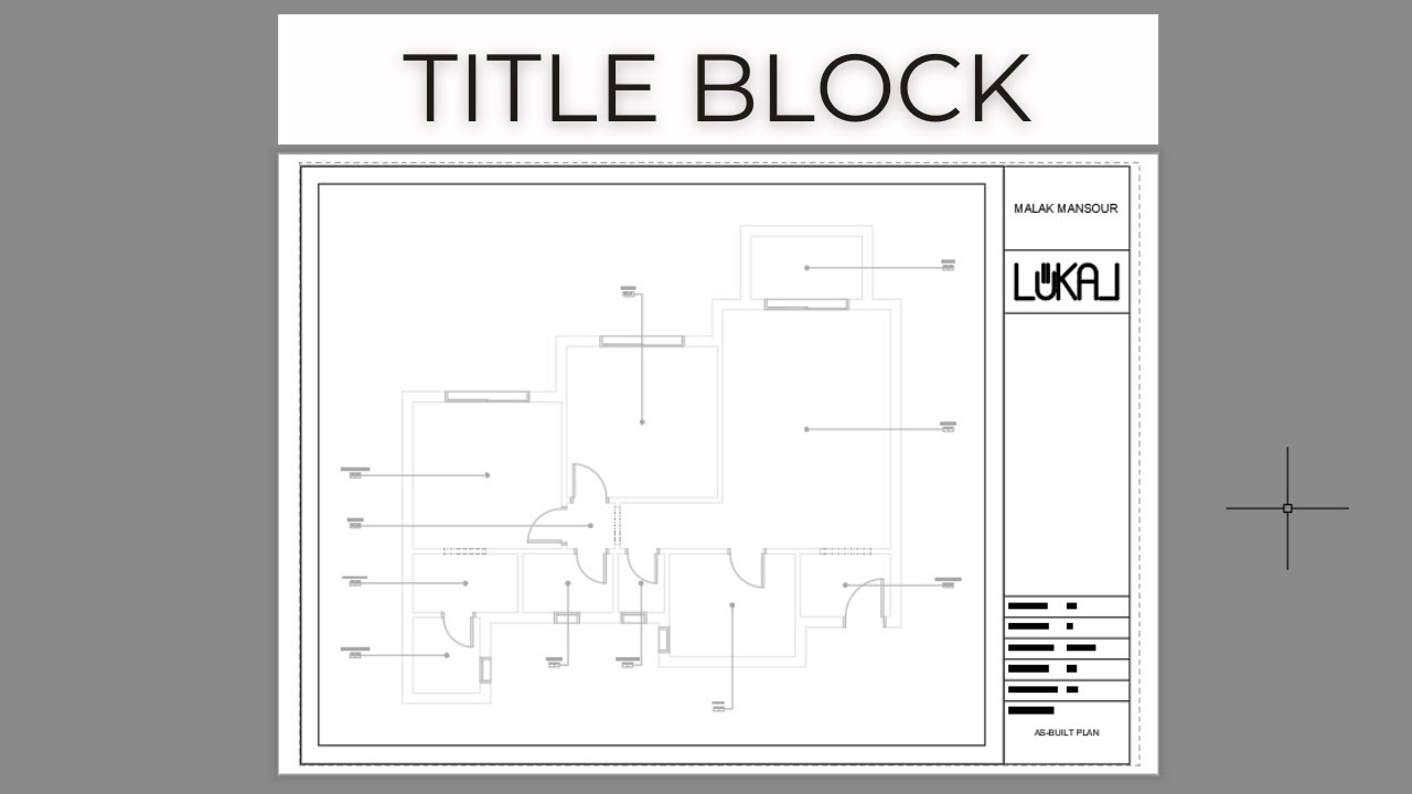 Add a Plan to a Titleblock - AutoCAD for Beginners