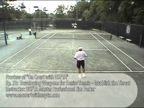Developing weapons for senior tennis