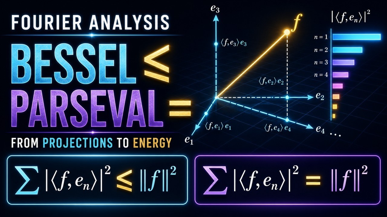Prove Bessel's inequality and Parseval's identity