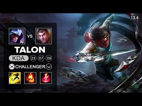 Talon vs Jayce Mid - KR Grandmaster - Patch 13.4 Season 13