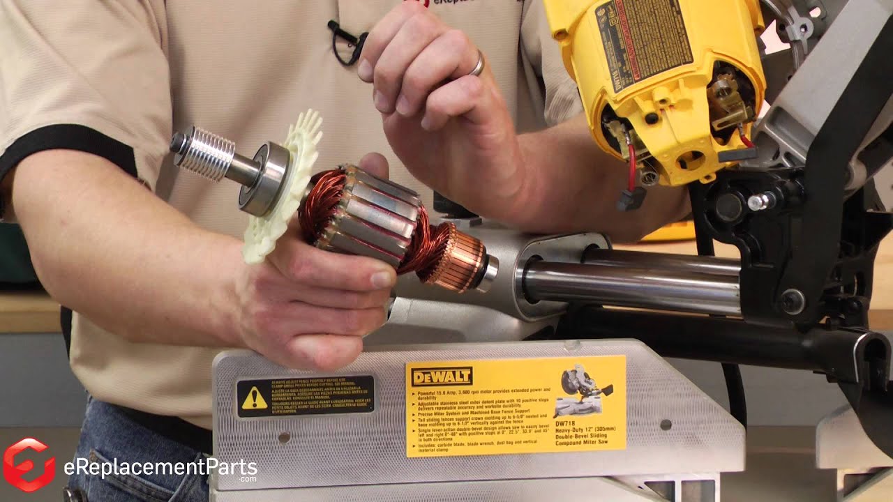 Replacing your DeWALT Miter Saw Armature and Fan