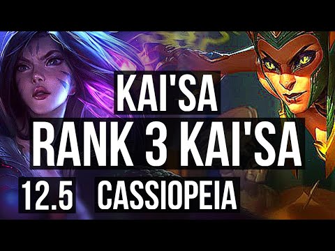 KAI'SA & Nautilus vs CASSIOPEIA & Yuumi (ADC) | Rank 3 Kai'Sa, 12/3/10 | JP Challenger | 12.5