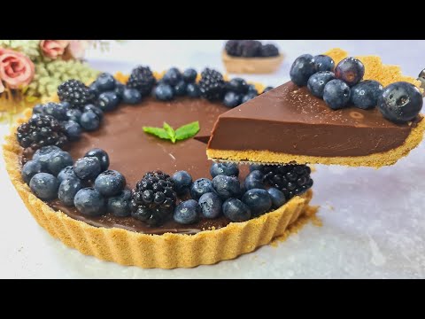No Bake Chocolate Tart