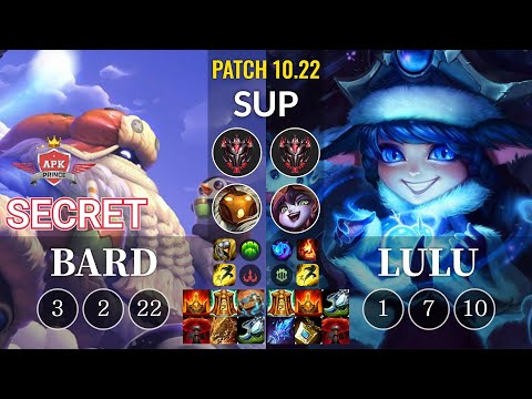 APK Secret Bard vs Lulu Sup - KR Patch 10.22
