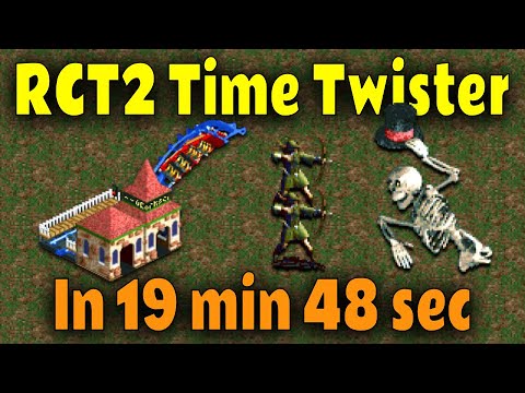 RollerCoaster Tycoon 2 Time Twister completed in under 20 minutes
