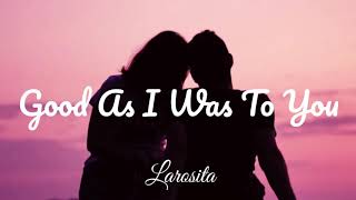 Lorrie Morgan - Good As I Was To You (Lyric Video)