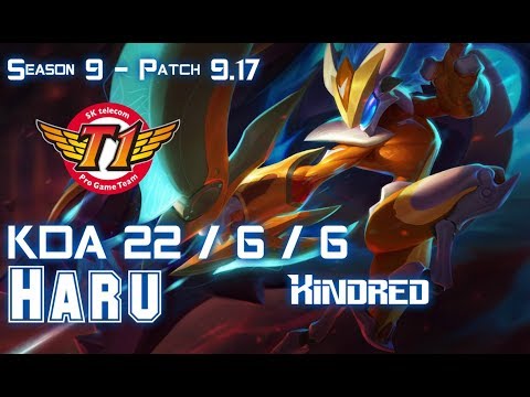 SKT T1 Haru KINDRED vs KARTHUS Jungle - Patch 9.17 KR Ranked