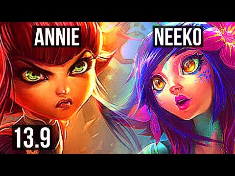 ANNIE vs NEEKO (MID) | 75% winrate, 10/5/21, Dominating | KR Challenger | 13.9