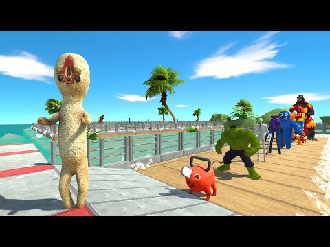 SCP 173 Oasis Death Run - Animal Revolt Battle Simulator