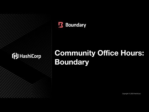 Community Office Hours: Boundary & Kubernetes