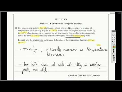 Question 11 Edexcel Unit 1: Mechanics and Materials - A Level Physics