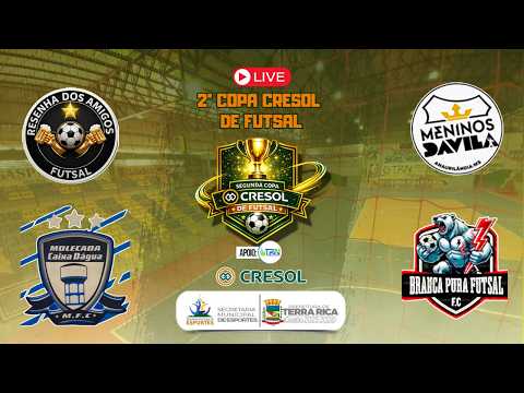 AO VIVO COM IMAGENS | QUARTAS DE FINAL | SEGUNDA COPA CRESOL DE FUTSAL - TERRA RICA-PR