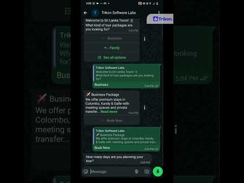 Chatbot Demo for Travel Industry