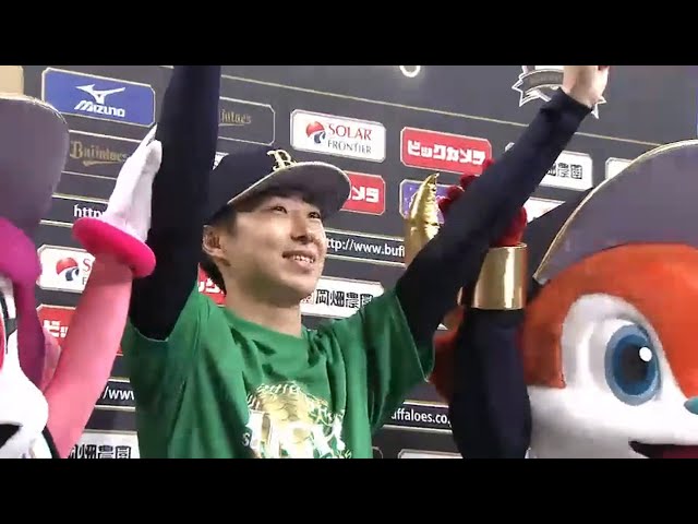 バファローズ・金子千尋投手ヒーローインタビュー 2015/7/13 Bs-M