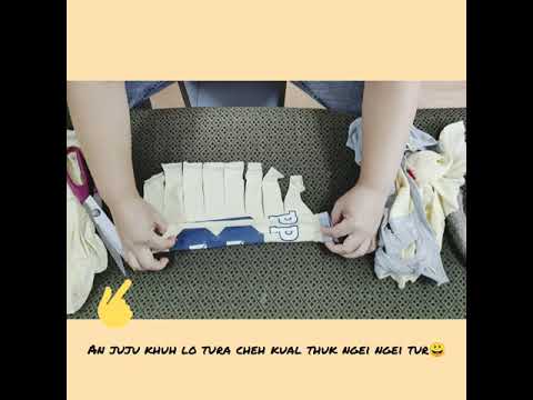 Recovery (surgical) suit for cats || Zawhte zai kawr Tutorial