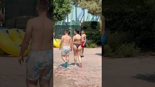 ☀️Magic Of The Lazy River Fun Aqua Park -Sunny Day❤️‍? #aquapark #waterpark #waterslide