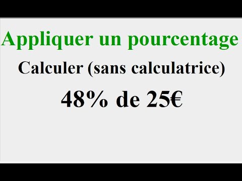 Appliquer un pourcentage facilement sans calculatrice