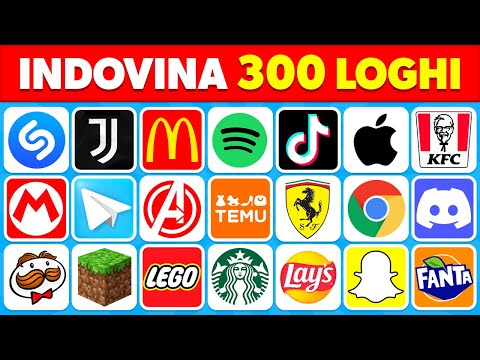 Indovina il Logo in 3 Secondi | 300 Loghi Famosi | Quiz sui Loghi 2024
