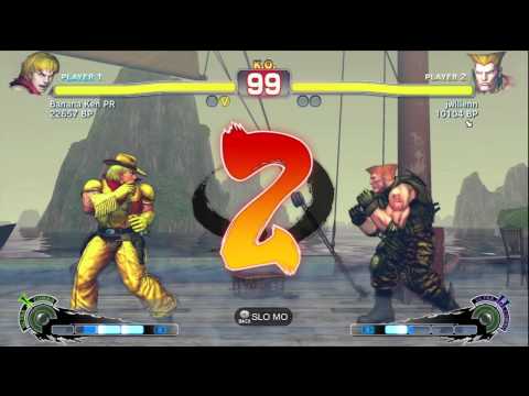Banana Ken [Ken] vs jwillenn [Guile] SSF4 Ranked Matches - Xbox Live - TRUE-HD