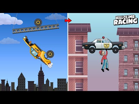 Hill Climb Racing - TOP 10 CRAZY VEHICLE TRICKS GamePlay