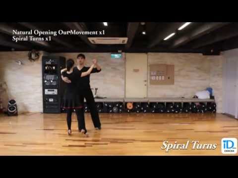 Cha Cha Cha Silver Step- Spiral Turns