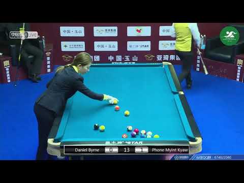 Daniel Byrne (GBR) VS Phone Myint Kyaw (MYA) - Mens Qualifying - Chinese Pool World Championsh