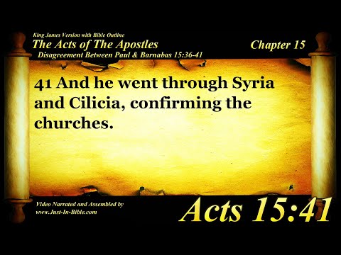 The Acts of the Apostles Chapter 15 - Bible Book #44 - KJV HD Read Along Audio/Video/Text
