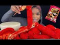 KING CRAB SEAFOOD BOIL FRIED HOT CHEETOS KING CRAB LOBSTER TAILS SHRIMP WITH CHEESE