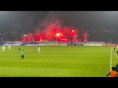 Amazing pyro show by Anorthosis fans