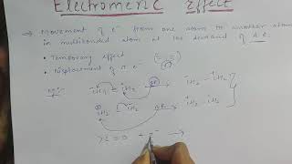Electromeric Effect || +E & -E Effect || Eletromeric Effect In Organic Chemistry