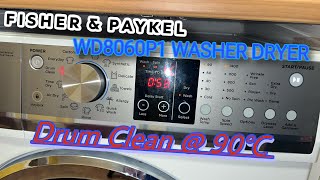 Fisher & Paykel WD8060P1 Washer Dryer   Drum Clean @ 90ºC *FINAL VIDEO OF MACHINE*
