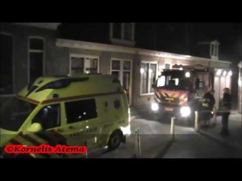 Brandweer rukt uit voor gesmolten stortbak aan de Karrepad Dokkum
