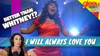 Vocal Coach Reacts GLEE - I Will Always Love You! | WOW! She was...