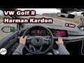 2022 Volkswagen Golf R Harman Kardon 9 Speaker Sound System Review Apple CarPlay Android Auto
