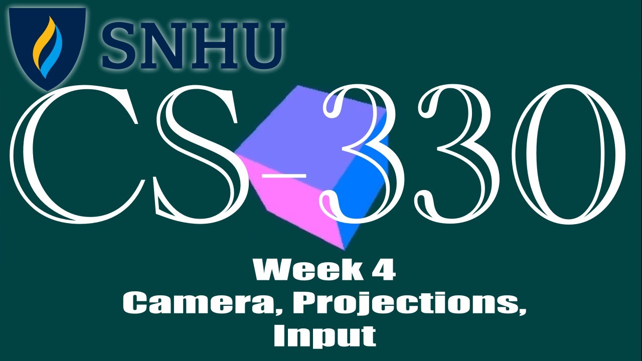 SNHU CS-330 | Week 4 | Camera, Projections and Input