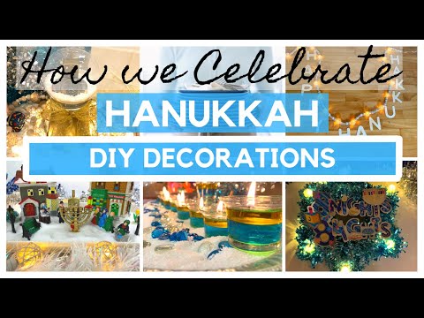 EASY AND BEAUTIFUL DIY HANUKKAH DECORATIONS | HOW WE CELEBRATE HANUKKAH | ORTHODOX MOM | FRUM IT UP