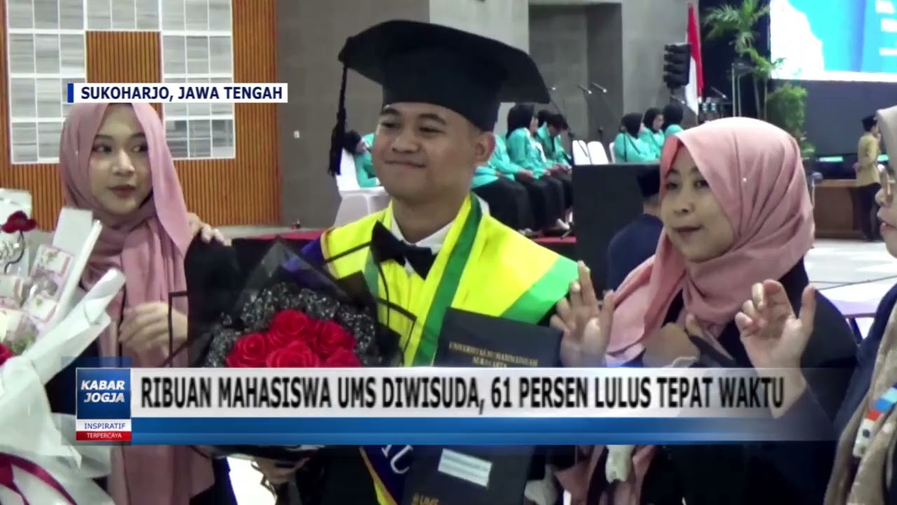 RIBUAN MAHASISWA UMS DIWISUDA, 61 PERSEN LULUS TEPAT WAKTU