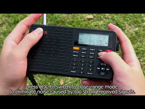 XHDATA D-109WB  How to Use the DX/LOC Button ？