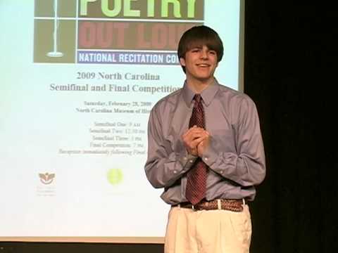 NC Poetry Out Loud 2009 - "Teaching English from an Old Composition Book" by Gary Soto