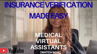 Insurance Verification for Beginners | Step-by-Step Medical VA Training