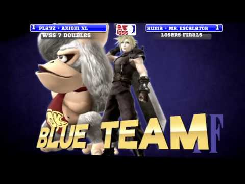 WSS 7 Dubs - Axiom XL + Playz (B) vs Kuma + Mr. Escalator (G) - SSB4 LF - Smash 4 - Smash for Wii U
