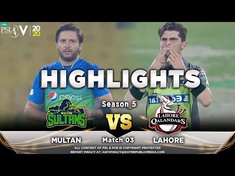 Lahore Qalandars vs Multan Sultans | Full Match Highlights | Match 3 | 21 Feb 2020 | HBL PSL 2020