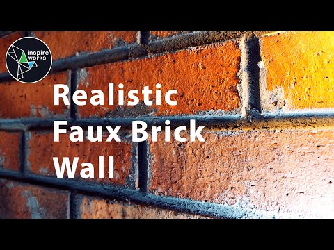 How to Make a  Realistic Faux Brick Wall (DIY with Air Bricks)