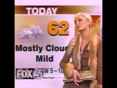 Paris Hilton Weather forecast video