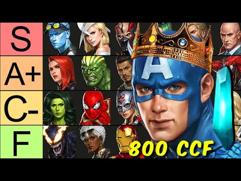 A NEW KING!! BEST 800 CCF Heroes TIER LIST (54 Tier 3) - Marvel Future Fight
