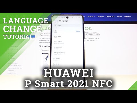 How to Change Language in HUAWEI P Smart 2021 NFC – List of Language