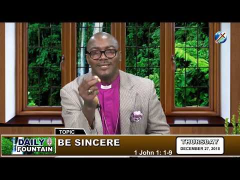 DAILY FOUNTAIN OF DECEMBER 27, 2018 - RT. REV'D PRAISES OMOLE-EKUN